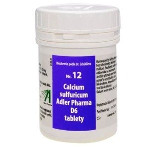 Adler Pharma Schüsslerovy soli – Nr.12 Calcium sulfuricum D6 400 tablet