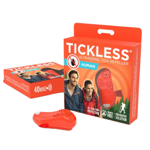Tickless Human - Ultrazvukový odpuzovač klíšťat a blech pro lidi – oranžový