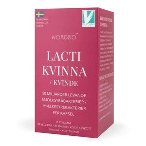 Nordbo Lacti Kvinna – Probiotika pro ženy 30 kapslí