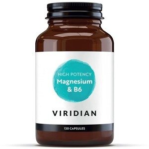 Viridian High Potency Magnesium with B6 - Hořčík s vitamínem B6 120 kapslí