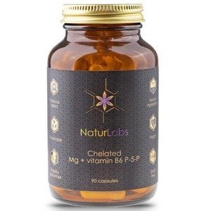 NaturLabs Hořčík chelátový a vitamín B6 90 kapslí