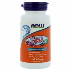 Now Omega 3 DHA pro děti 60 žvýkacích kapslí