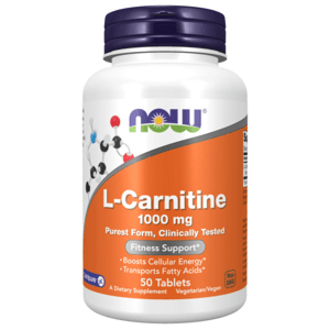 Now Carnitine Tartrate 1000 mg 100 tablet