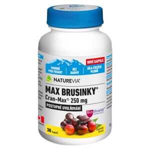 NatureVia Max Brusinky Cran-Max 30 rostlinných kapslí