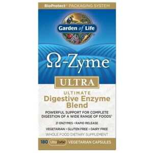 Garden of Life Ω-Zyme Ultra - Trávicí enzymy 180 kapslí