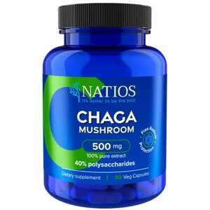 Natios Chaga Extract 500 mg 90 veganských kapslí