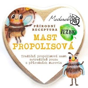 Medarek Propolisová mast srdíčko BIO 80 ml - Expirace 31/05/2024