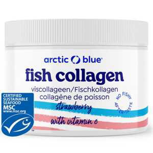 Arctic Blue Fish Collagen Strawberry - Mořský kolagen s vitamínem C jahoda 150 g