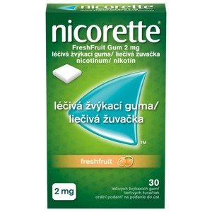 Nicorette Freshfruit gum 2mg léčivá žvýkací guma 30 žvýkaček
