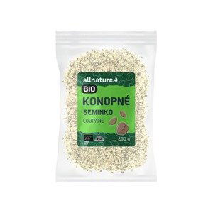 Allnature Konopné semínko loupané BIO RAW 250 g