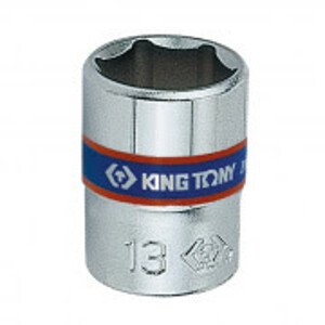 Hlavice nástrčná King Tony 1/4 CrV 6 hran, 13 mm 233513M