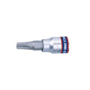 Hlavice zástrčná s otvorem King Tony 1/4 CrV TORX T10 203710