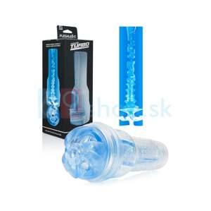 Masturbátor Fleshlight Turbo Thrust Blue Ice ze speciálního materiálu Real Feel Super Skin