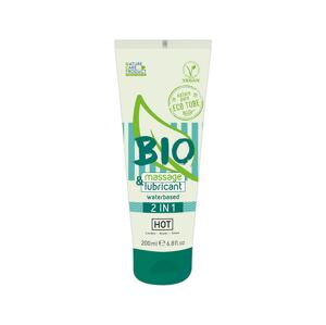 100% bio veganský lubrikační gel a masážní gel na vodní bázi