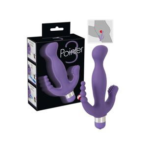 Vibrátor pro trojité potěšení pro klitoris, vagínu a Váš zadeček