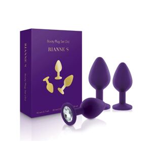 Rianne S Booty Plug Set – análne kolíky fialové (3ks)