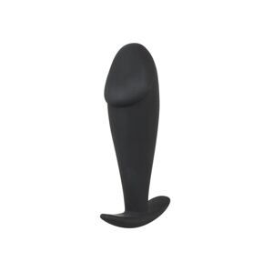 Black Velvet Butt Plug - análne dildo (čierne)