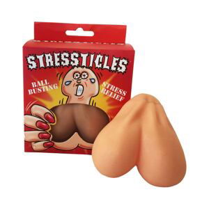 Stressticles - antistresová lopta - semenníky (prírodná farba)