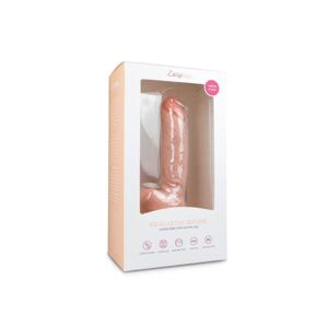 Easytoys - dildo s prísavkou a semenníkmi (22,5cm) - telová farba