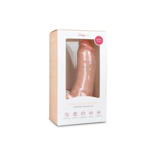 Easytoys - dildo s prísavkou a semenníkmi (20cm) - telová farba