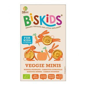 Belkorn Biskids BIO dětské celozrnné mini sušenky s mrkví a dýní 120g