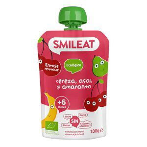 SMILEAT BIO kapsička banán, hruška, třešeň, acai a amarant 6m+ 100g