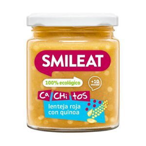 SMILEAT BIO příkrm quinoa s červenou čočkou, zeleninou s extra panenským olivovým olejem 10m+ 230g