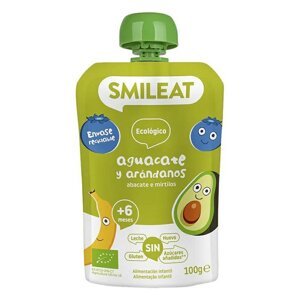 SMILEAT BIO kapsička jablko, banán, avokádo a borůvky 6M+ 100g