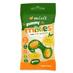 MIXIT Ovocné Mixies - přírodní želé bonbony Yuzu 35 g