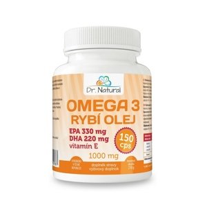 Dr.Natural Omega 3 Rybí olej 1000 mg, 150 cps.