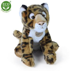 Plyšový leopard sedící 30 cm ECO-FRIENDLY