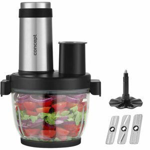 Concept RM3300 Food Processor se struhadlem 1 000 W, černá