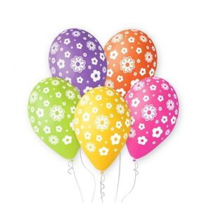 Prémiové balónky - Květiny, 5 kusů
