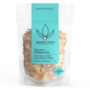 Sense Coco Bio kokosové chipsy s mořskou solí 40 g