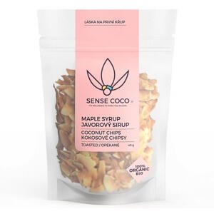 Sense Coco Bio kokosové chipsy s javorovým sirupem 40 g