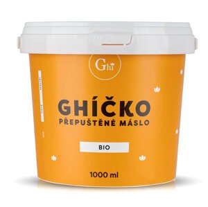 České Ghíčko BIO přepuštěné máslo 1000 ml