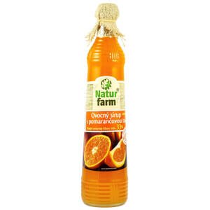 Natur farm Ovocný sirup s pomerančovou šťávou 700 ml