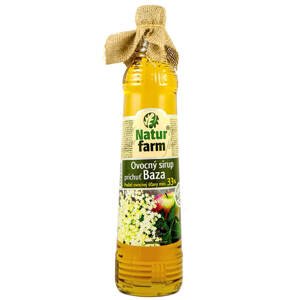 Natur farm Ovocný sirup s příchutí bezového květu 700 ml