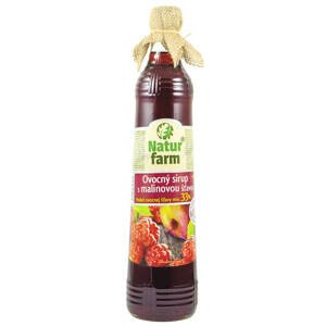 Natur farm Ovocný sirup s malinovou šťávou 700 ml