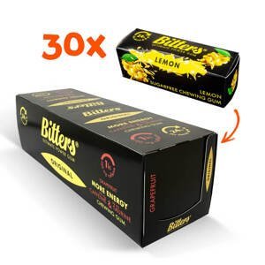 Bitters energetické žvýkačky Citron (box 30 ks)