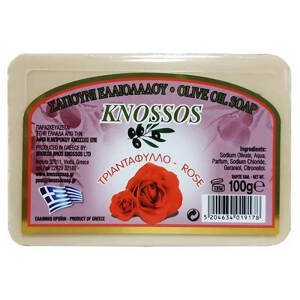 Knossos Přírodní olivové mýdlo Růže 100 g