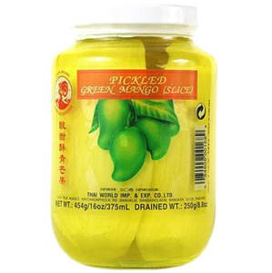 Cock Brand Nakládané zelené mango plátky 454g / 250g