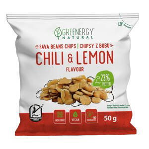 Greenergy Fava Chips s příchutí chilli a citrónu 50 g