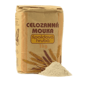 Natural Jihlava Natural mouka špaldová celozrnná hrubá 1kg