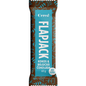 Flapjack Cerea bezlepkový s kokosem a belgickou čokoládou 60g