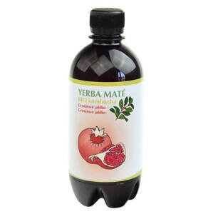 Stevikom Kombucha YERBA MATÉ granátové jablko BIO 400 ml