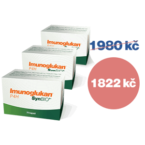 Výhodný balíček 3 produktů Imunoglukan P4H® SynBIOD+ 70 kapslí