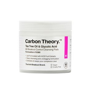 Carbon Theory Facial Cleansing Pads odličovací tampóny 60 ks