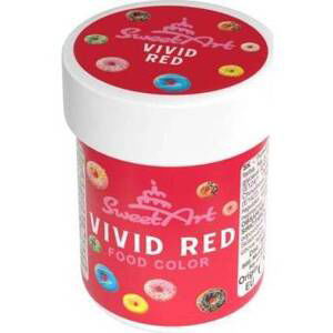 SweetArt gelová barva Vivid Red (30 g)