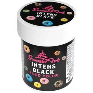 SweetArt gelová barva Intense Black (30 g)